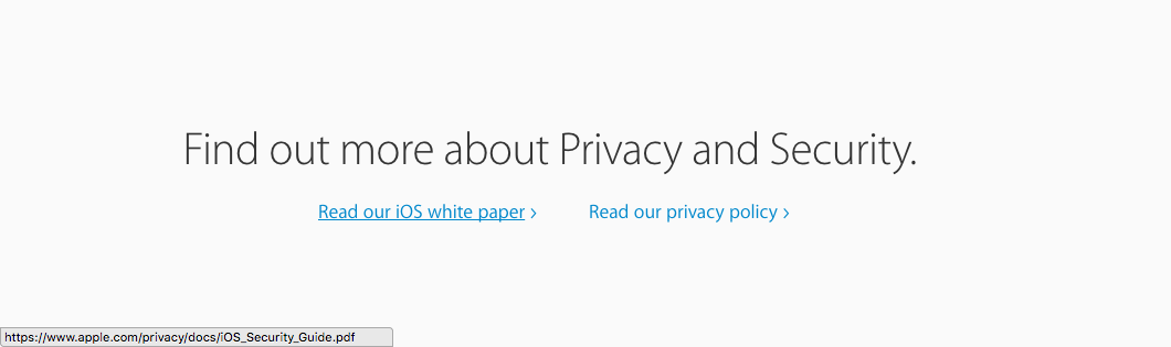 iOS Security White Paper linked, but no OS X.