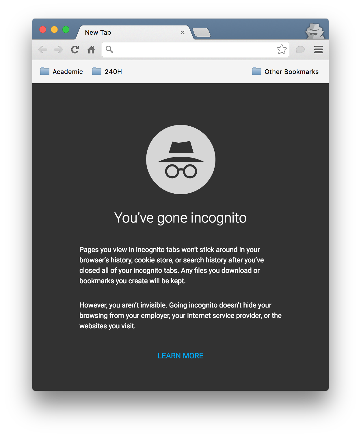 Incognito window in 49.0.2623.75. Even more shocking if you maximize your browser windows.
